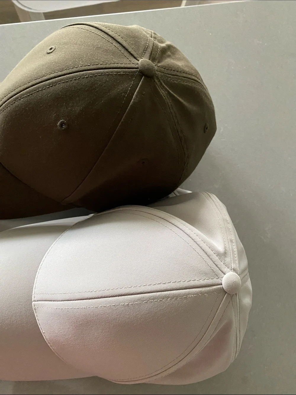 Aritzia Babaton Golden TNA ALO Zara Mango Olive Taupe Nude Khaki Baseball Caps